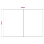 vidaXL Markisenersatzstoff Blau und Weiß 250 x 200 cm Polyester