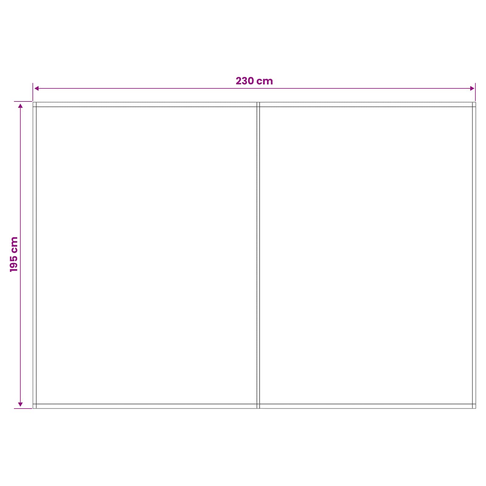 vidaXL Markisenersatzstoff Blau und Weiß 250 x 200 cm Polyester
