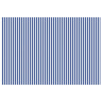 vidaXL Markisenersatzstoff Blau und Weiß 250 x 200 cm Polyester