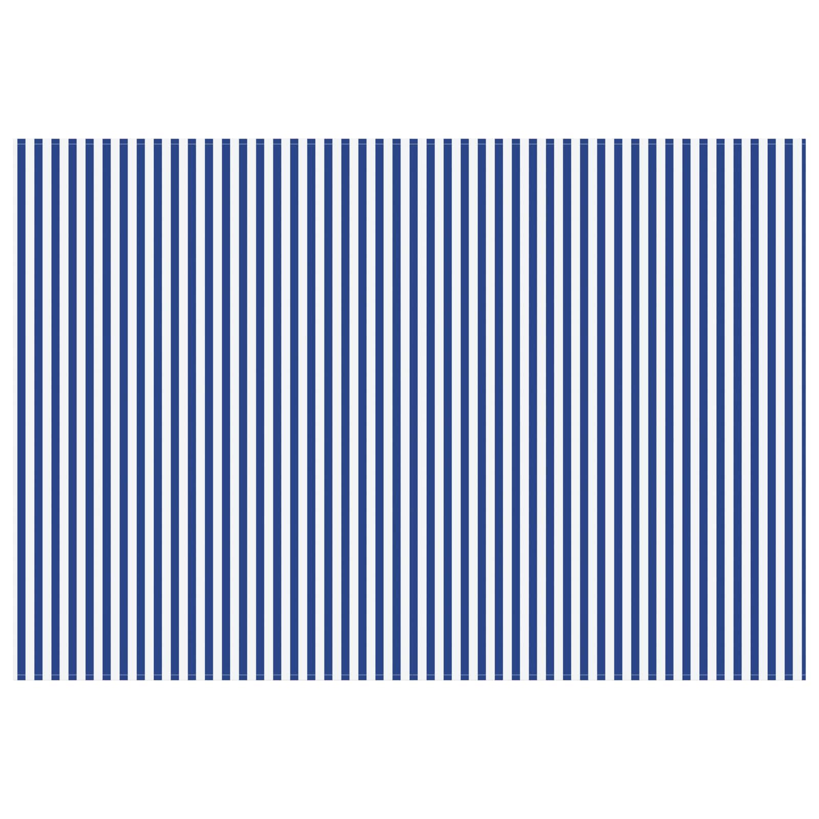 vidaXL Markisenersatzstoff Blau und Weiß 250 x 200 cm Polyester