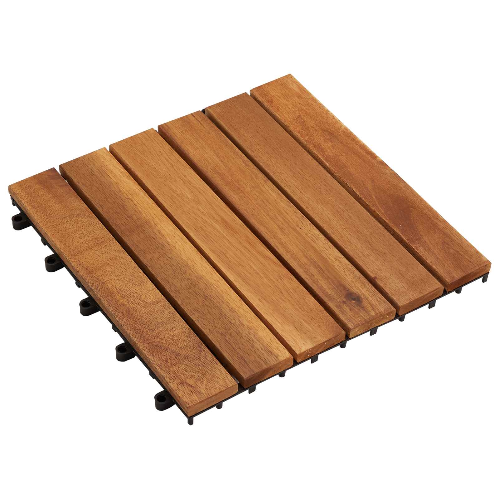 vidaXL Terrassenfliese 20 pcs Braun 30 x 30 cm Akazien-Hartholz