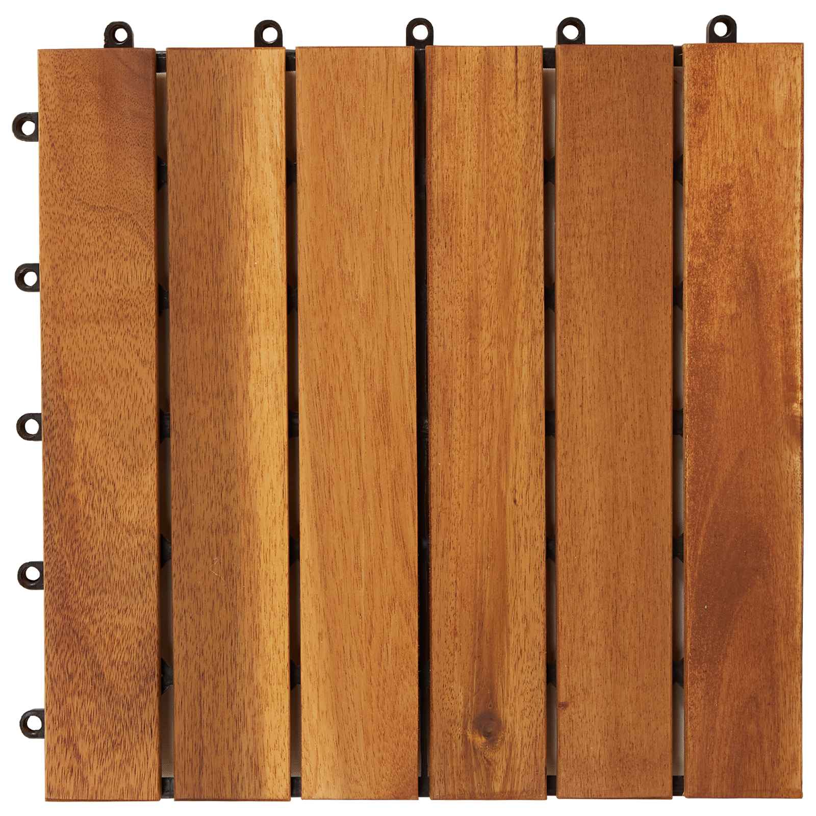 vidaXL Terrassenfliese 30 pcs Braun 30 x 30 cm Akazien-Hartholz
