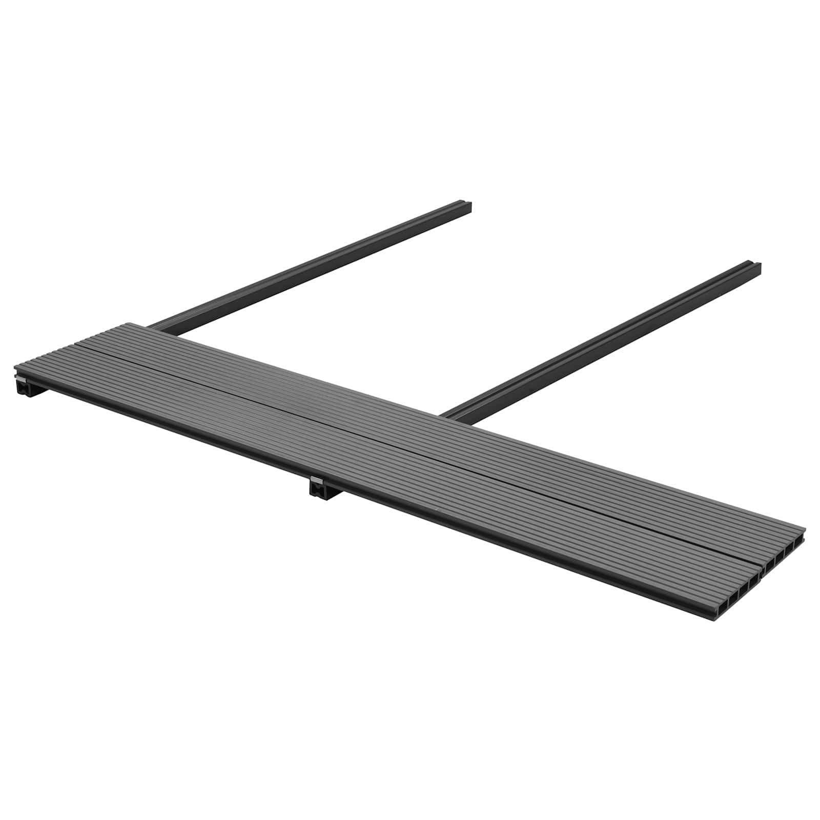 vidaXL Terrassendiele 60 pcs Grau WPC