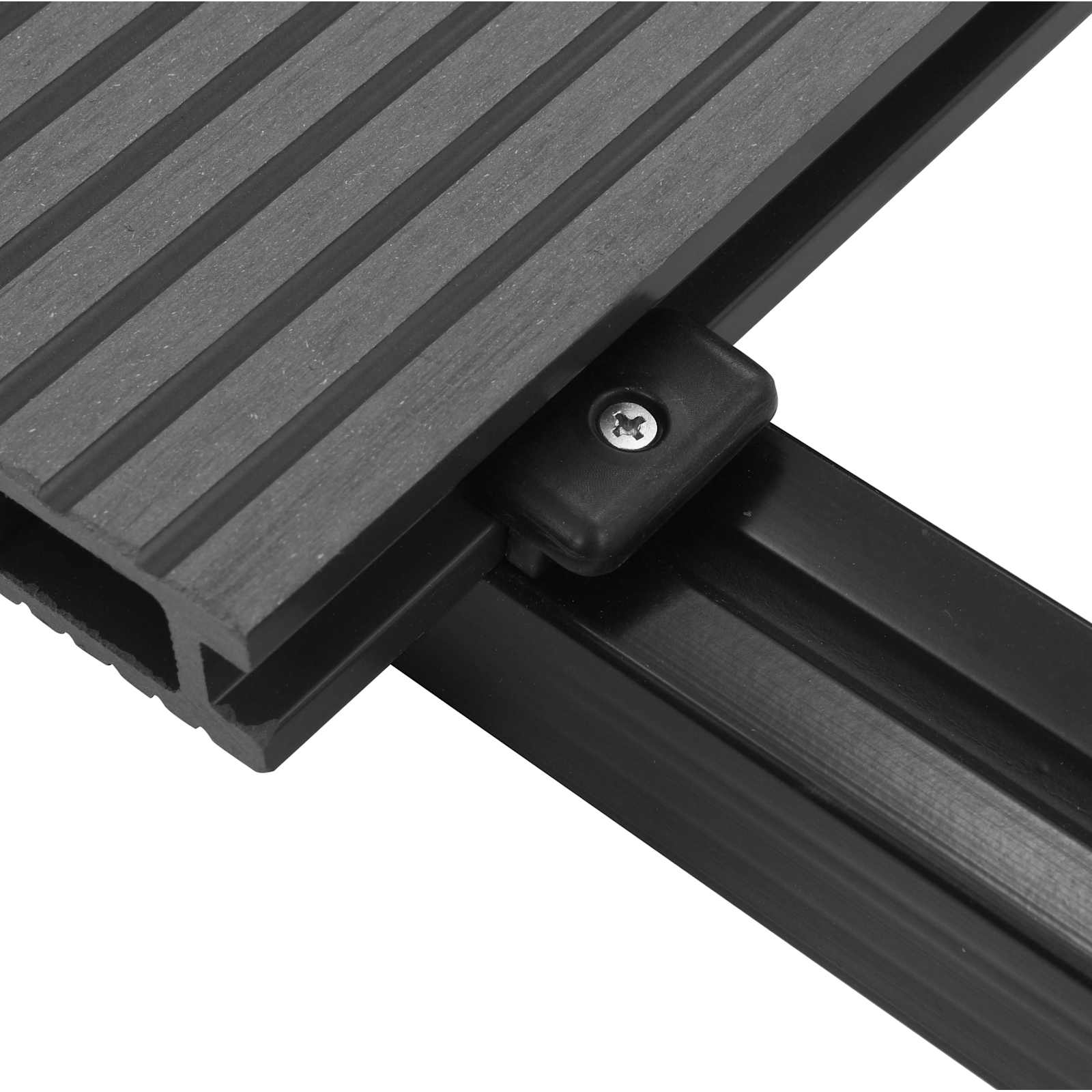 vidaXL Terrassendiele 90 pcs Grau WPC
