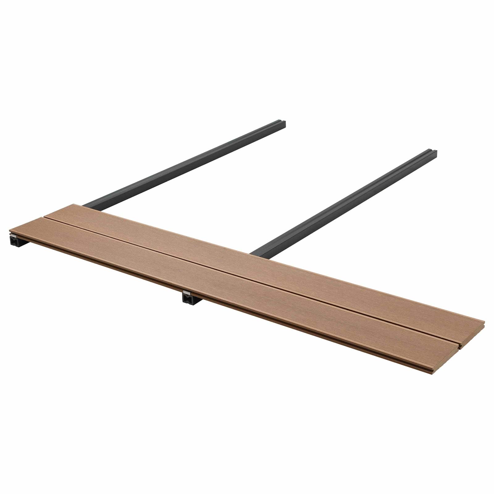 vidaXL Terrassendiele 48 pcs Teak WPC