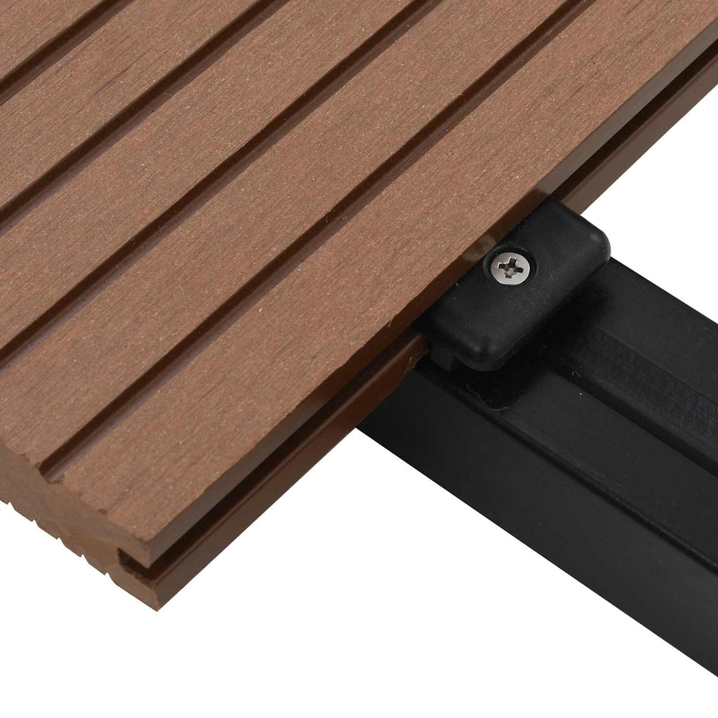 vidaXL Terrassendiele 20 pcs Hellbraun WPC