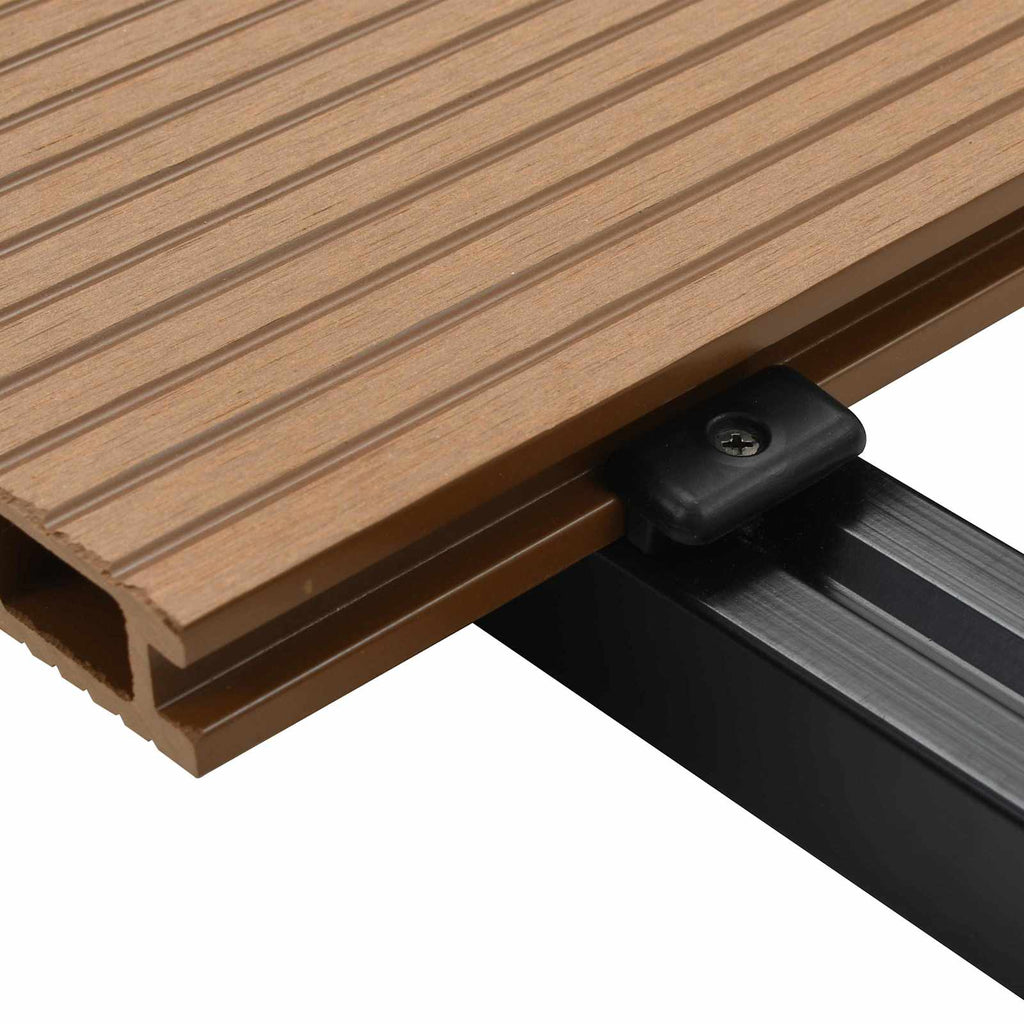 vidaXL Terrassendiele 60 pcs Teakfarbe WPC