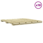 vidaXL Terrassenfliese 18 pcs Grün 50 x 50 cm