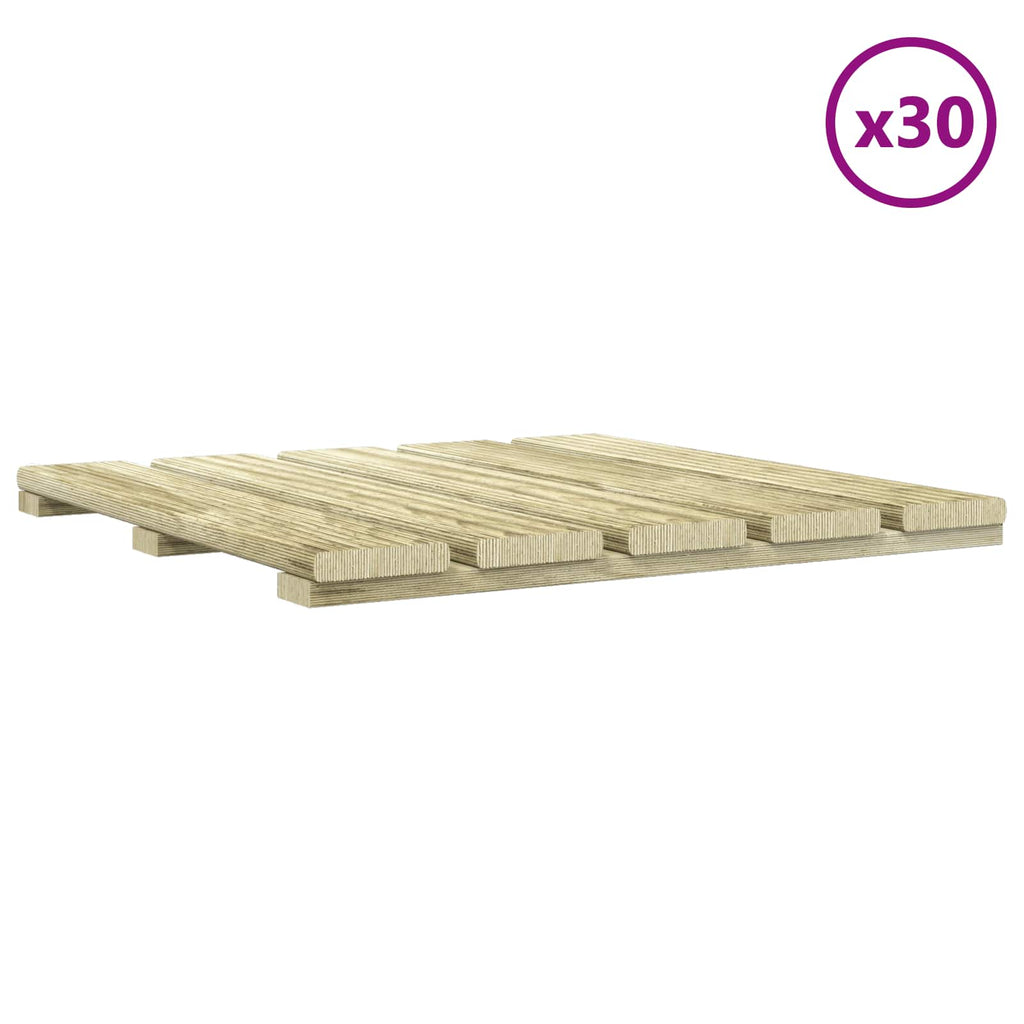 vidaXL Terrassenfliese 30 pcs Grün 50 x 50 cm