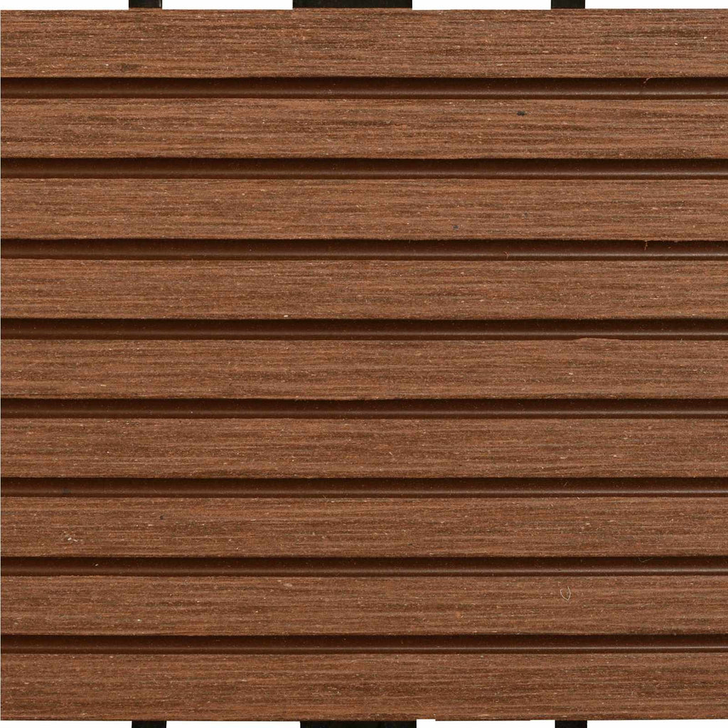 vidaXL Terrassenfliese 22 pcs Braun 30 x 30 cm WPC