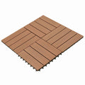 vidaXL Terrassenfliese 22 pcs Braun 30 x 30 cm WPC