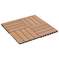 vidaXL Terrassenfliese 22 pcs Teak 30 x 30 cm WPC