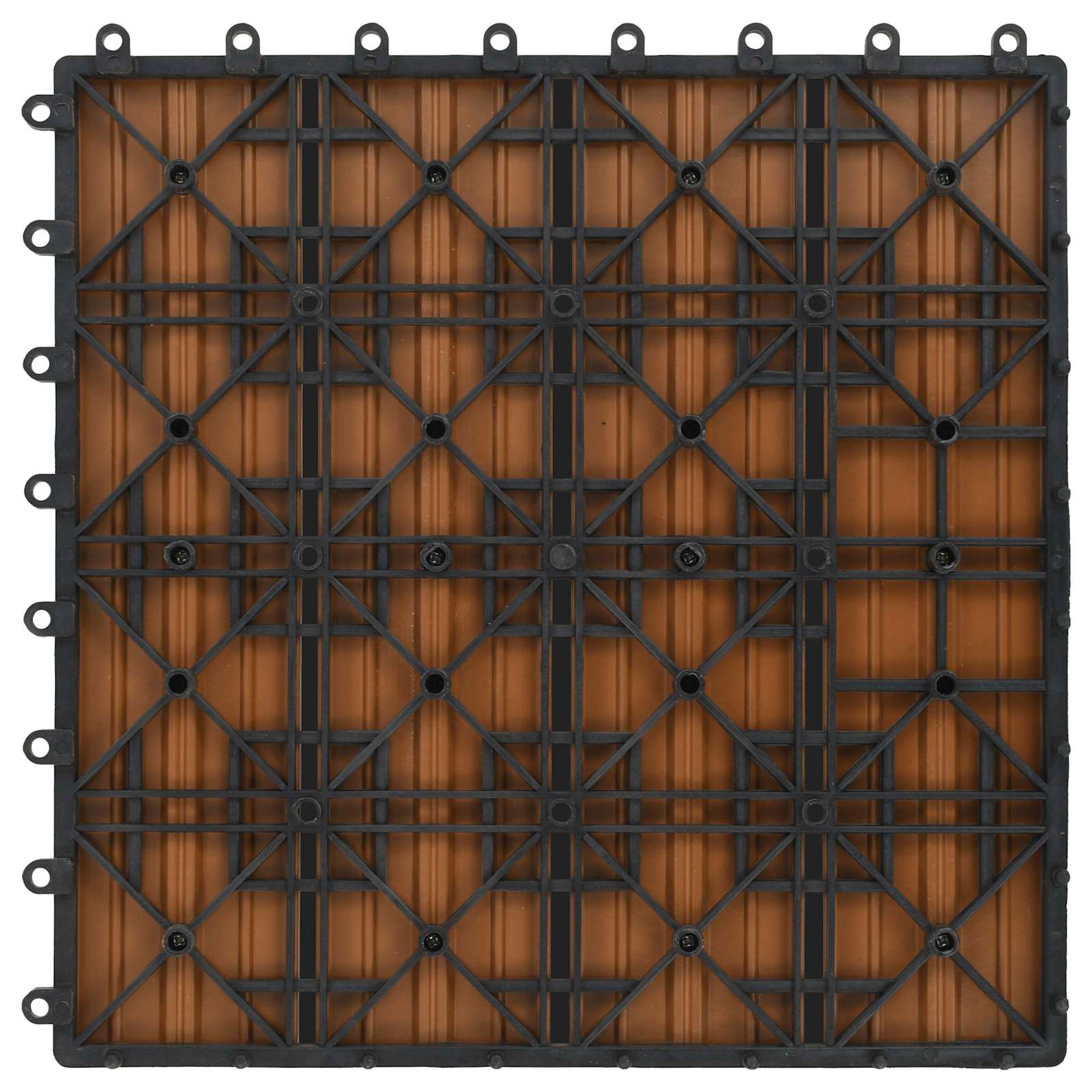 vidaXL Terrassenfliese 22 pcs Teak 30 x 30 cm WPC