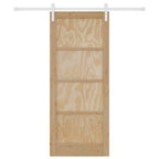 vidaXL Schiebetür Natürlich und Weiß 83 x 202 cm Massives Kiefernholz