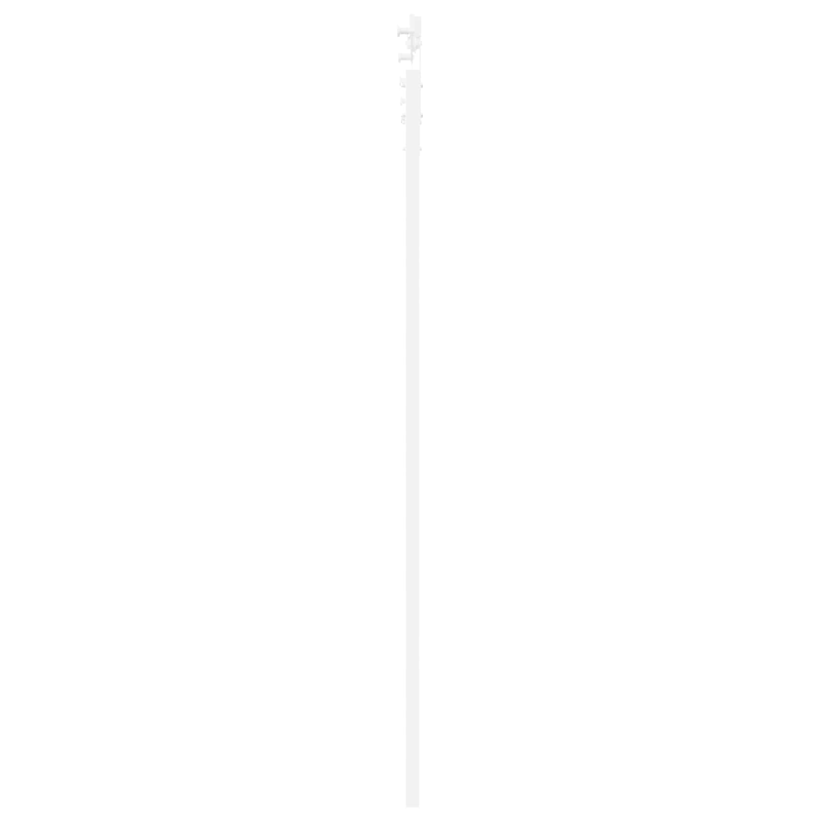 vidaXL Schiebetür Weiß 83 x 202 cm Massives Kiefernholz