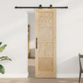 vidaXL Schiebetür ORKDAL Natur 61 x 198,5 cm Massives Kiefernholz