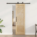 vidaXL Schiebetür ORKDAL Natur 61 x 198,5 cm Massives Kiefernholz