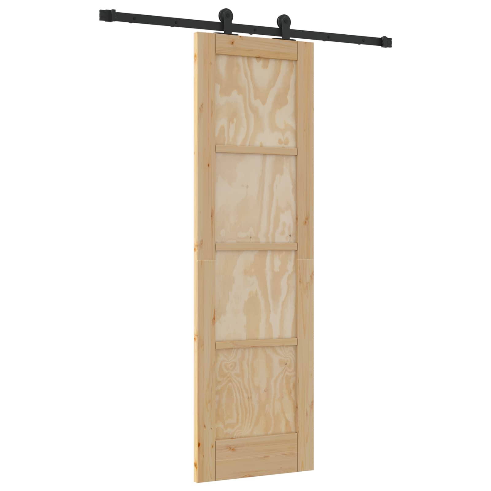 vidaXL Schiebetür ORKDAL Natur 61 x 198,5 cm Massives Kiefernholz