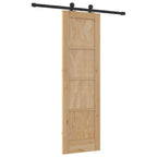 vidaXL Schiebetür ORKDAL Natur 61 x 198,5 cm Massives Kiefernholz