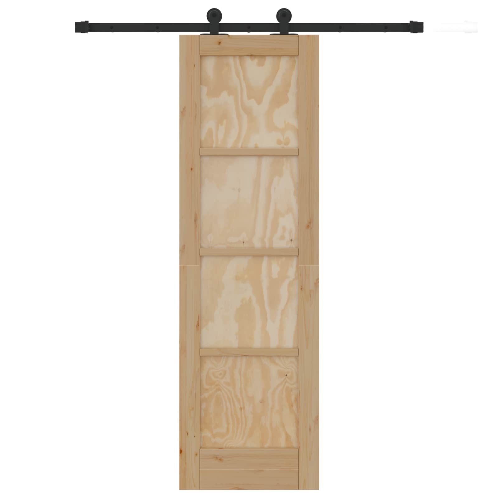 vidaXL Schiebetür ORKDAL Natur 61 x 198,5 cm Massives Kiefernholz