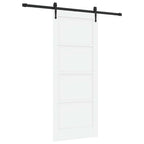 vidaXL Schiebetür ORKDAL Weiß und Schwarz 83 x 202 cm