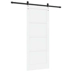 vidaXL Schiebetür ORKDAL Weiß und Schwarz 83 x 202 cm