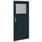 vidaXL Seiteneingangstür Anthrazit 98 x 198 cm PVC