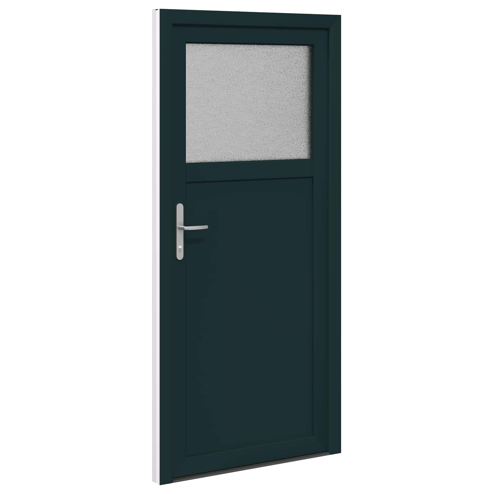 vidaXL Seiteneingangstür Anthrazit 98 x 198 cm PVC