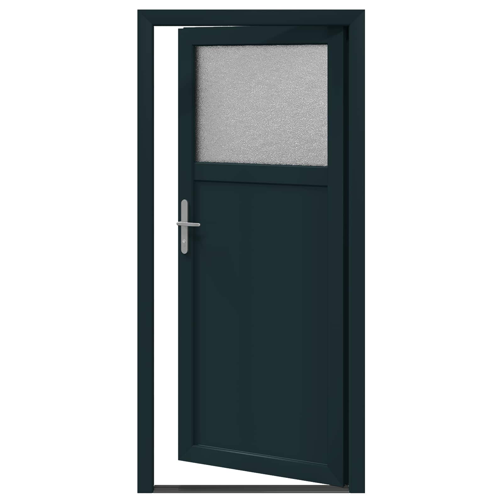 vidaXL Seiteneingangstür Anthrazit 98 x 198 cm PVC