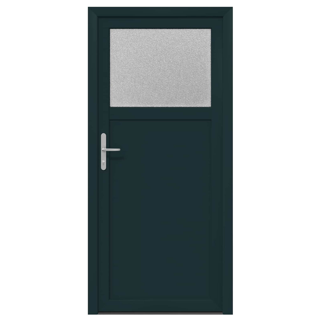 vidaXL Seiteneingangstür Anthrazit 98 x 198 cm PVC