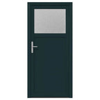 vidaXL Seiteneingangstür Anthrazit 98 x 198 cm PVC