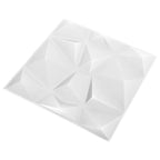 vidaXL Wandpaneele 12 pcs Diamant Weiß 50 x 50 cm XPS Schaum