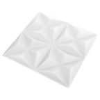 vidaXL Wandpaneele 24 pcs Origami Weiß 50 x 50 cm XPS Schaum