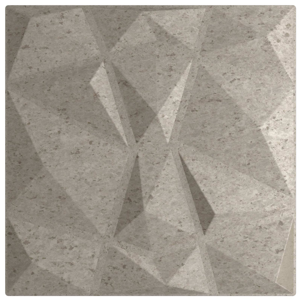 vidaXL Wandpaneele 48 pcs Betongrau 50 x 50 cm XPS Schaum