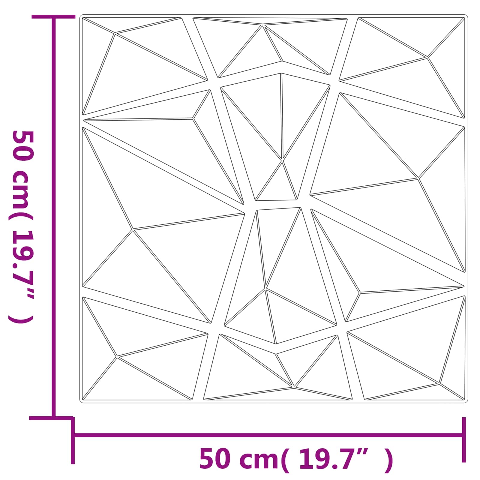 vidaXL Wandpaneele 24 pcs Grün 50 x 50 cm XPS Schaum