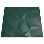 vidaXL Wandpaneele 48 pcs Grün 50 x 50 cm XPS Schaum