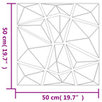 vidaXL Wandpaneele 48 pcs Grün 50 x 50 cm XPS Schaum