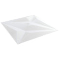 vidaXL Wandpaneele Stern 24 pcs Weiß Stern 50 x 50 cm XPS Schaum