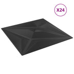 vidaXL Wandpaneele Stern 24 pcs Weiß Stern 50 x 50 cm XPS Schaum
