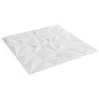 vidaXL Wandpaneele 12 pcs Weiß 50 x 50 cm XPS Schaum