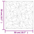 vidaXL Wandpaneele 12 pcs Weiß 50 x 50 cm XPS Schaum