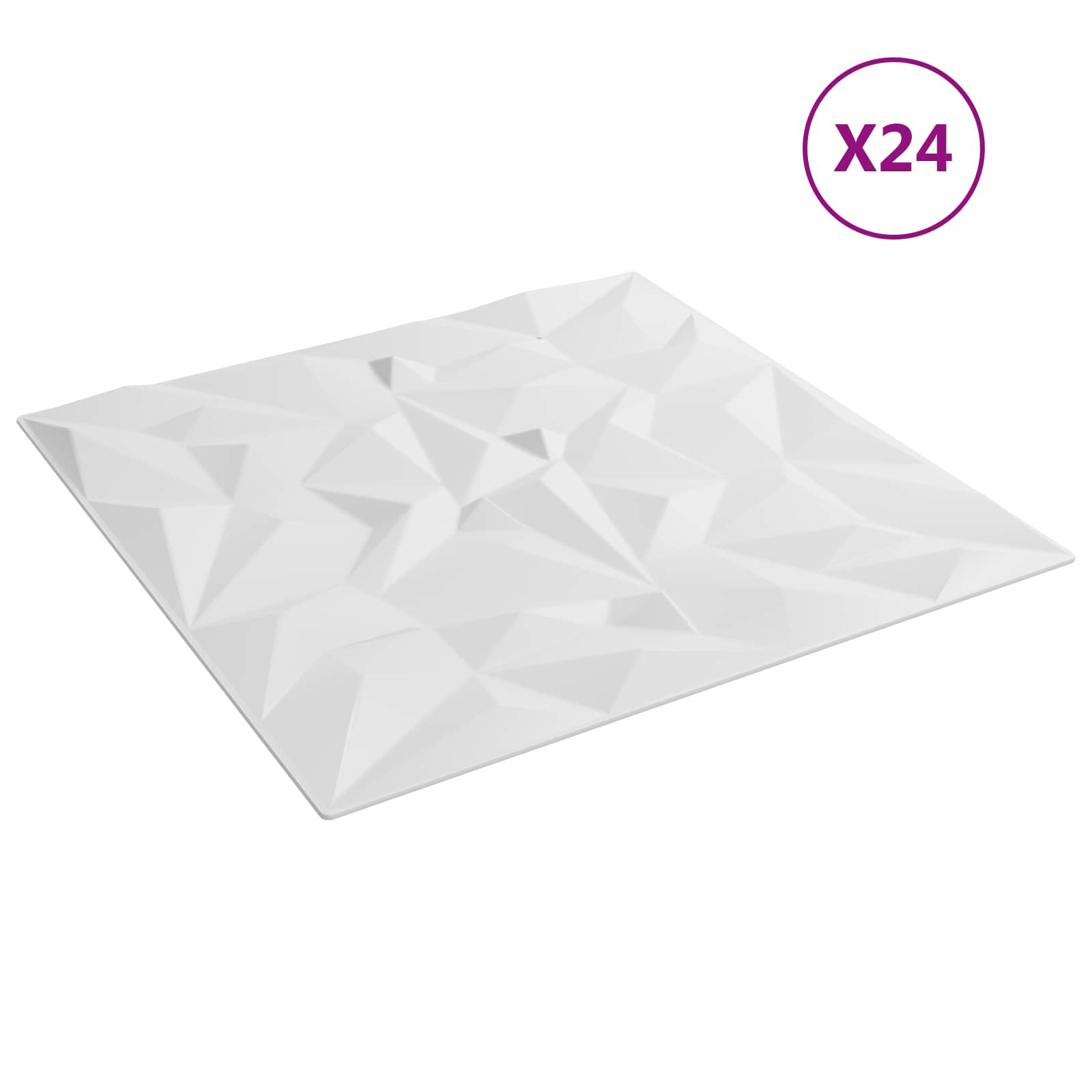 vidaXL Wandpaneele 24 pcs Grün 50 x 50 cm XPS Schaum