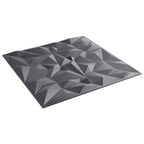 vidaXL Wandpaneele 24 pcs Amethyst Grau 50 x 50 cm XPS Schaum