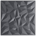 vidaXL Wandpaneele 24 pcs Amethyst Grau 50 x 50 cm XPS Schaum