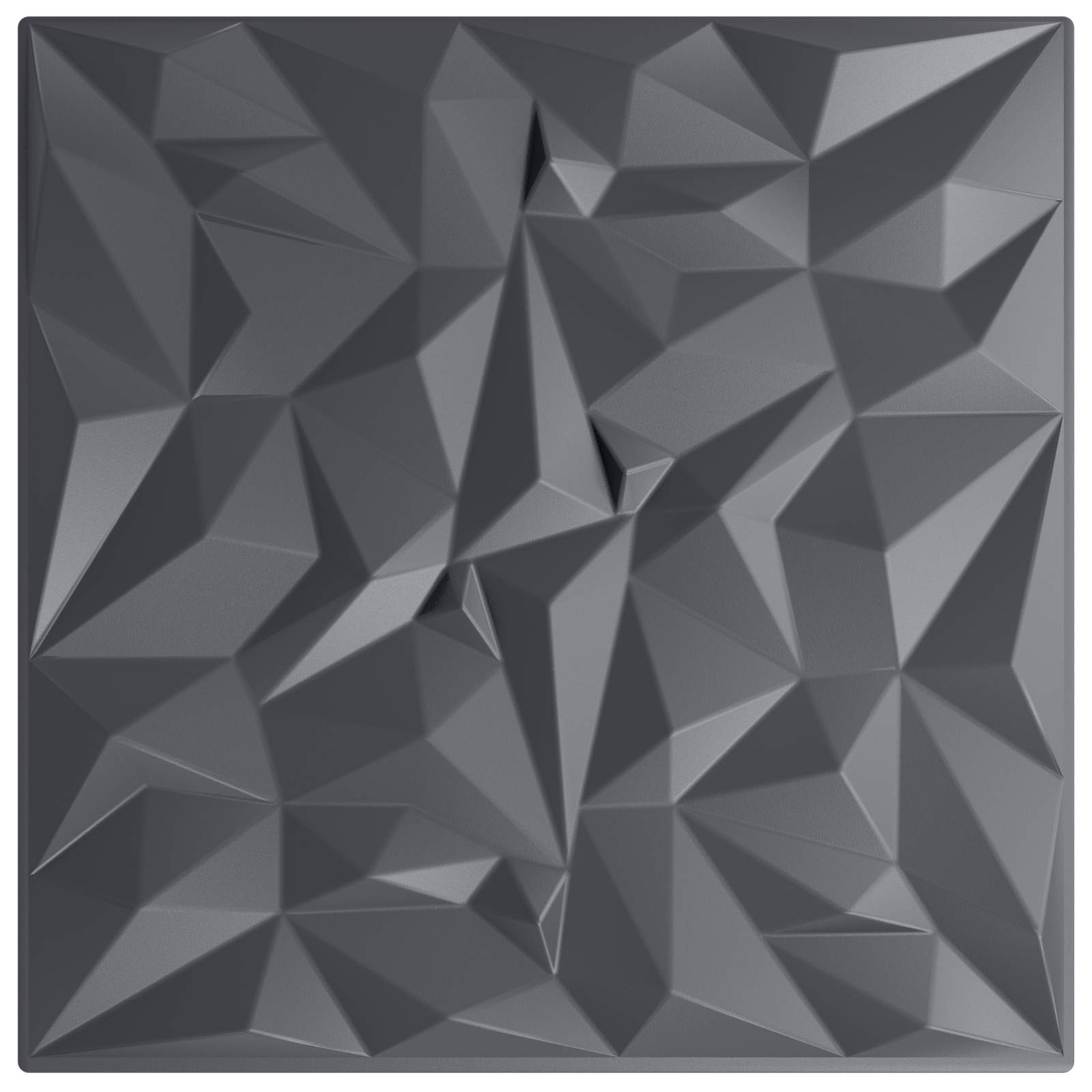 vidaXL Wandpaneele 48 pcs Amethyst Grau 50 x 50 cm XPS Schaum
