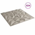 vidaXL Wandpaneele 24 pcs Amethyst Beton 50 x 50 cm XPS Schaum