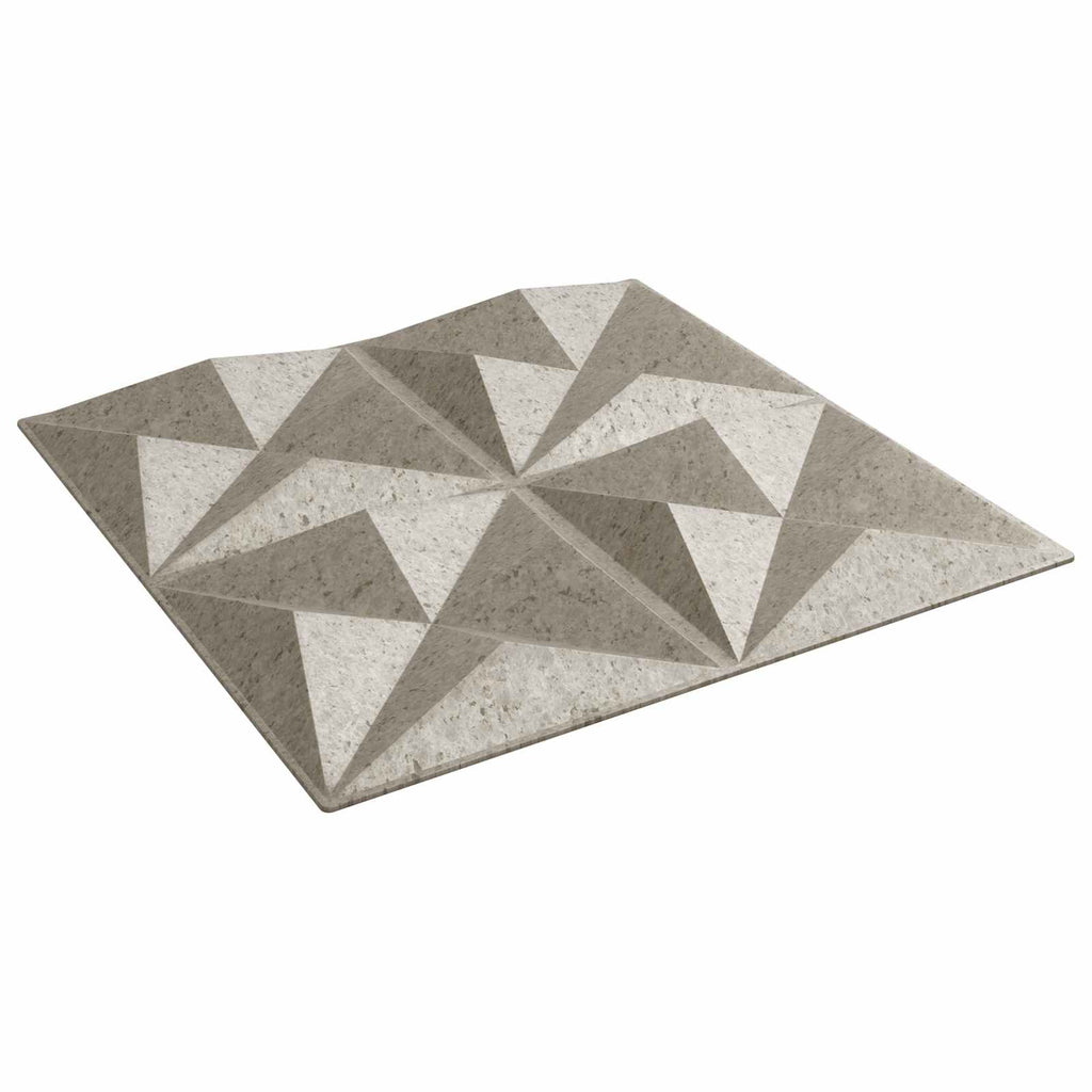 vidaXL Wandpaneele 24 pcs Origami Beton 50 x 50 cm XPS Schaum
