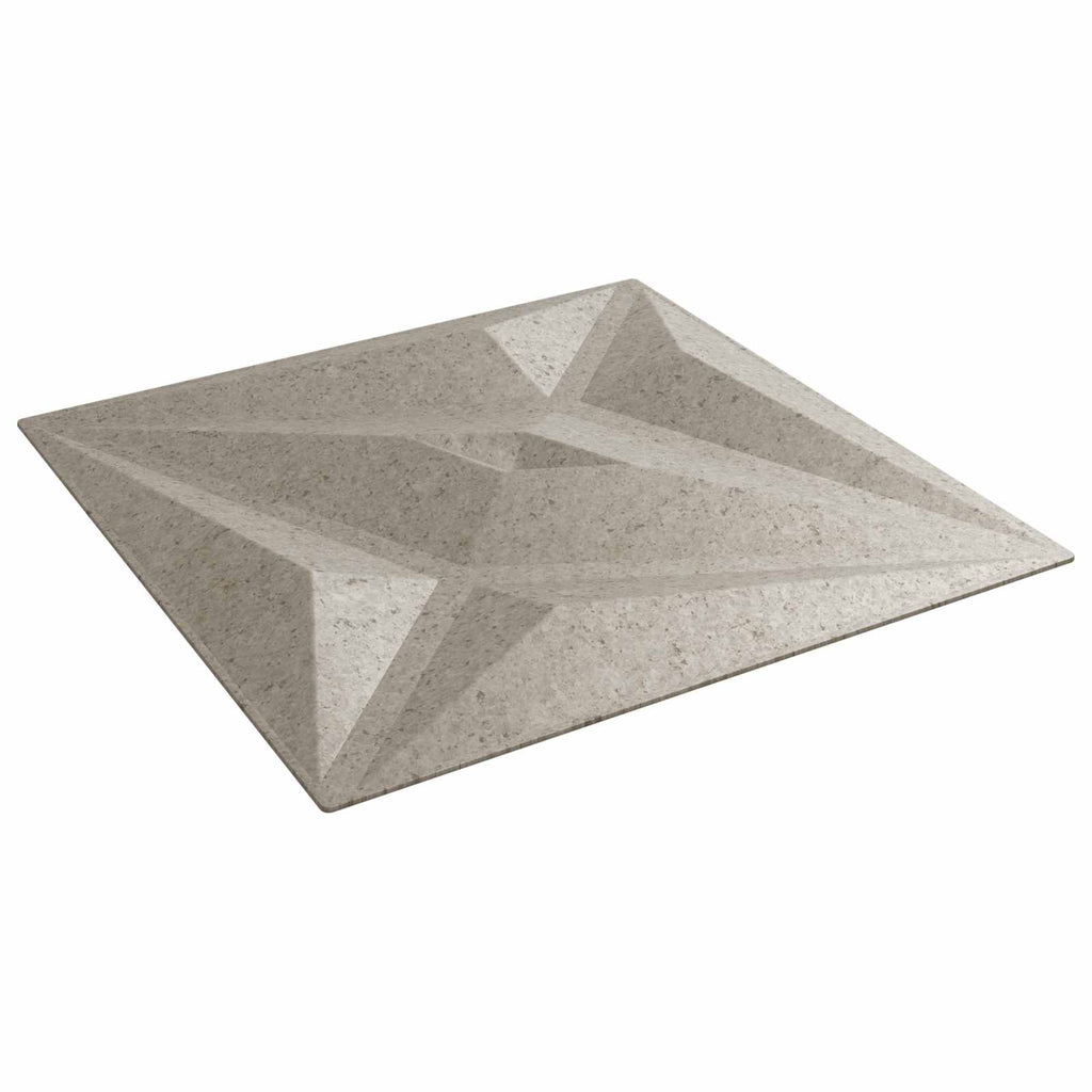 vidaXL Wandpaneele Stern 12 pcs Stern Beton 50 x 50 cm XPS Schaum