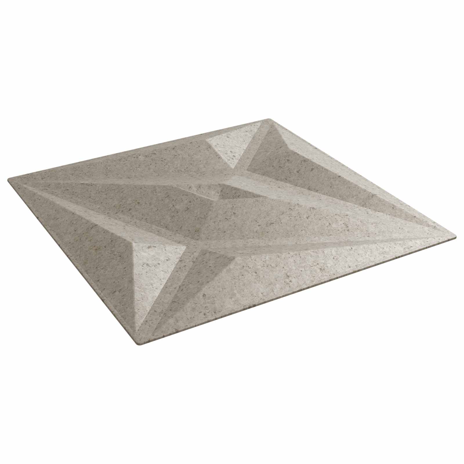 vidaXL Wandpaneele Stern 48 pcs Stern Beton 50 x 50 cm XPS Schaum