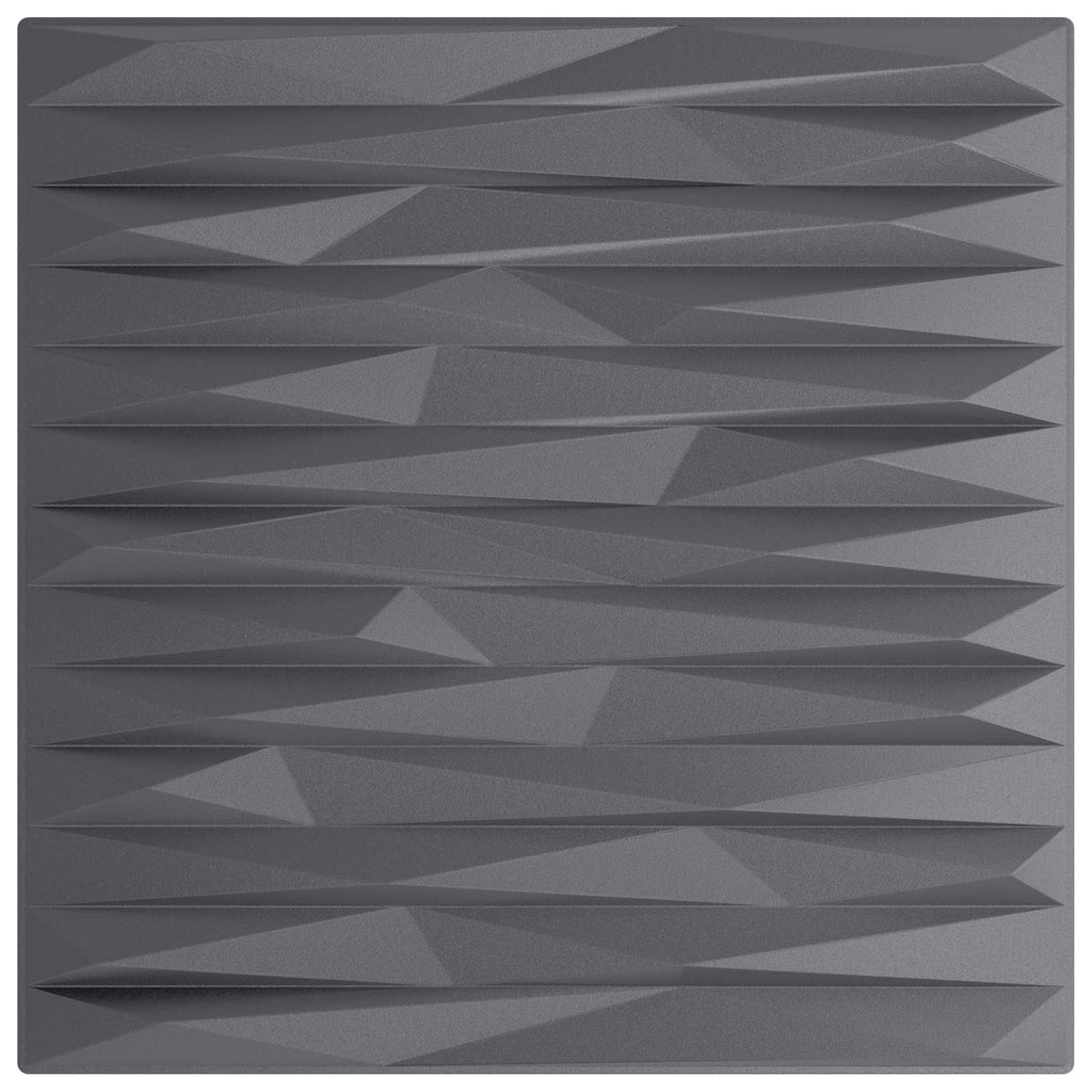 vidaXL Wandpaneele 24 pcs Steingrau 50 x 50 cm XPS Schaum